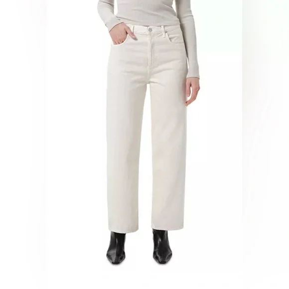 NWT Agolde Ren High Rise Wide LegSize 31Brown Rice 🍚😍